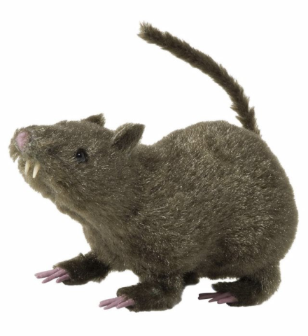 Ratto peloso topo 21 cm - Abiti e Maschere