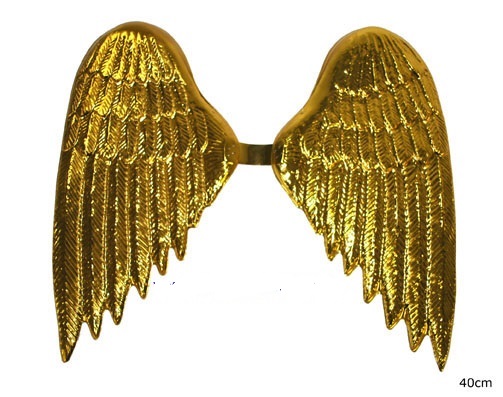ali in plastica color argento per costumi di carnevale da angelo