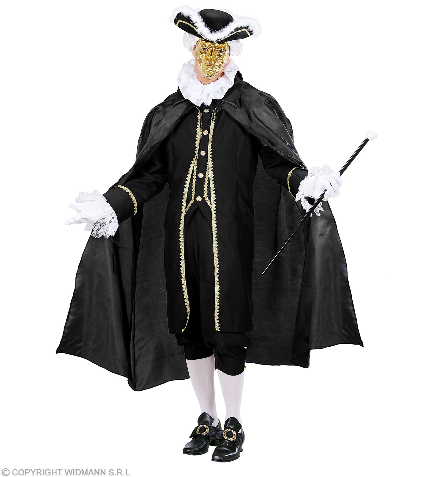 Mantello Nero 130 cm  Costumalia by Signor Costume