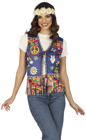 Gilet Peace & Love Hippie