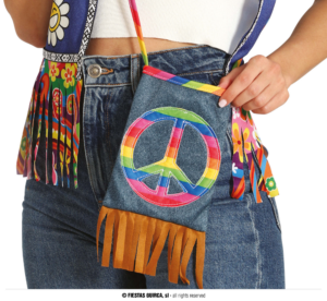 Borsa Hippie Blu 27x15 cm