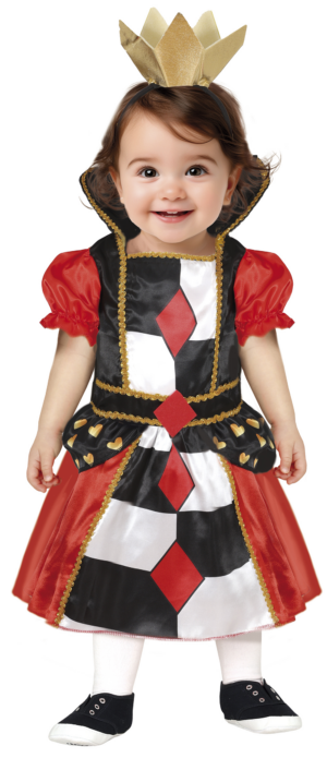 Costume da regina di cuori baby