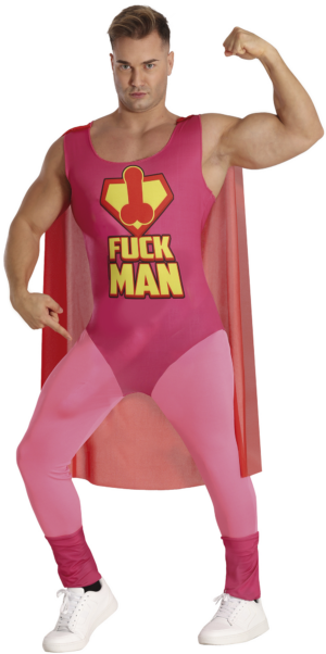 Costume da eroe Fuckman